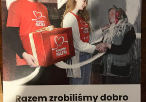 Podziękowanie dla Szkoły Podstawowej nr 137 za udział w Szlachetnej Paczce