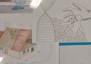 Nagrodzone prace plastyczne - „Fachowiec. Mój zawód - moja, przyszłość”