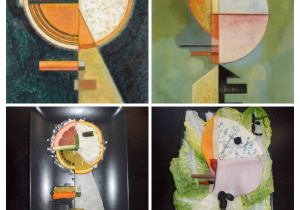 Praca konkursowa – Julia Kąsiel, klasa 6a „"W górę" oraz "Niestabilna kompensacja" - Wassily Kandinsky