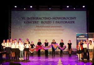 Uczestnicy noworocznego Koncertu Kolęd i Pastorałek w Bełchatowie.