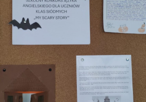 Straszne historie w języku angielskim – prace konkursowe przygotowane przez uczniów klas siódmych.