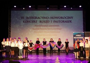 Uczestnicy noworocznego Koncertu Kolęd i Pastorałek w Bełchatowie.