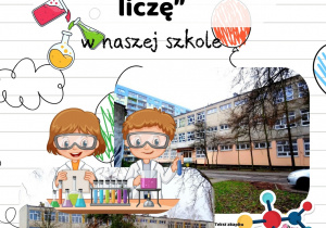 Plakat promujący projekt - Koduję, eksperymentuję liczę wykonany przez Maję
