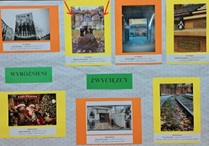 Zwycięskie prace konkursowe zaprezentowane podczas wernisażu w Szkole Podstawowej nr 101 w Łodzi.