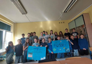 Klasa 5a prezentuje swoje prace.