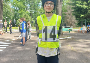 Uczestnik Rowerady z klasy 5d
