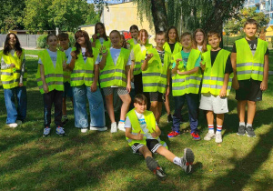 Najaktywniejsi uczniowie z klasy 6a biorący udział w akcji – Rowerowy maj 2026.